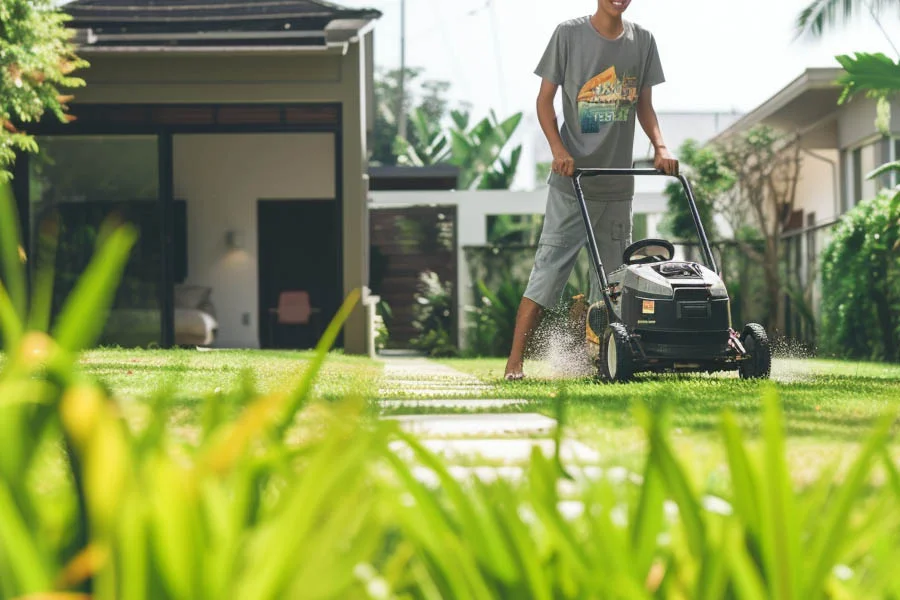 eco electric lawn mower