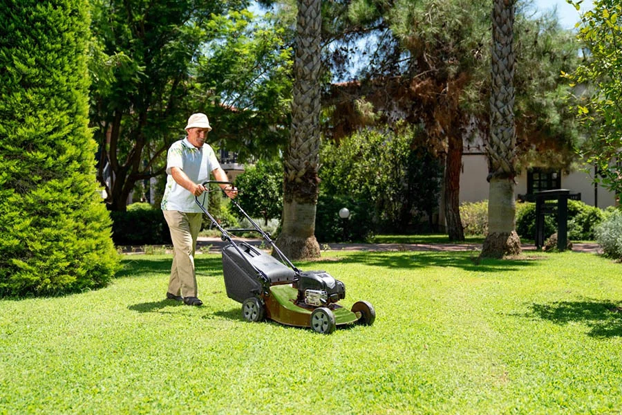 battery powered lawnmower